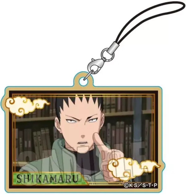 Strap Nara Shikamaru Wooden Card Naruto Shippuden F/S-M503 from japan Rare  Good