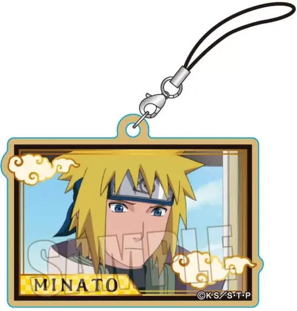 Strap Namikaze Minato Wooden Card Naruto Shippuden F/S-M503 from japan Rare  Goo