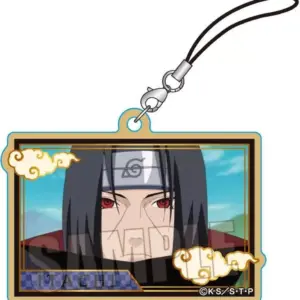 Strap Uchiha Itachi Wooden Card Naruto Shippuden F/S-M503 from japan Rare  Good