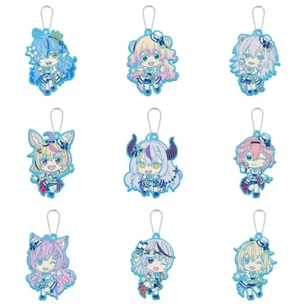 Keychains, 9 Types Set, Hololive Capsule Rubber Mascot Bright Parade2 F/S-M503 f