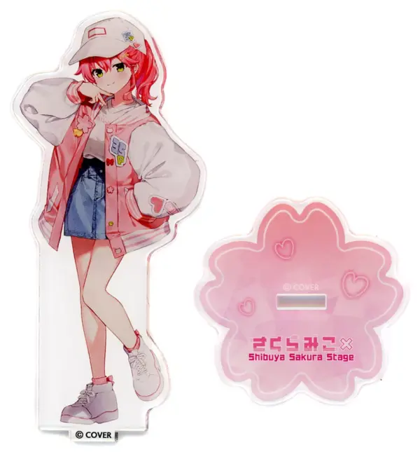 Acrylic Stand Panel Sakura Miko Cap Ver. Virtual Youtuber Hololive Shibuya F/S-M
