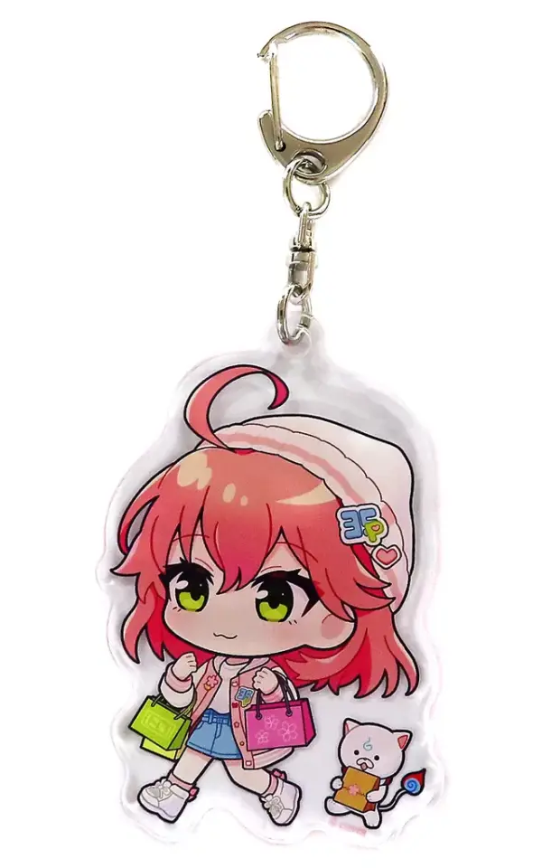 Keychain Sakura Miko Knitted Hat Ver./Walking Virtual Youtuber Hololive Shibuya