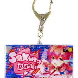 Keychain Sakura Miko Day S Virtual Youtuber Hololive Music Goods Random Thumbnai