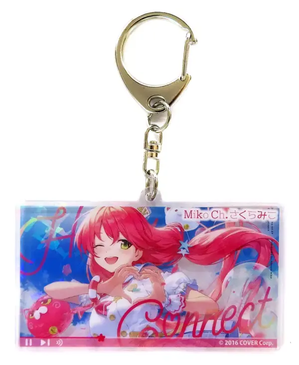 Keychain Sakura Miko Heart Connect Virtual Youtuber Hololive Music Goods Random