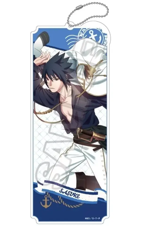 Keychain Uchiha Sasuke Marine Look Acrylic Big Naruto Shippuden In Animate F/S-M