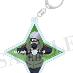 Keychain D. Hatake Kakashi Shuriken-Shaped Acrylic Naruto Shippuden F/S-M503 fro