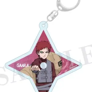 Keychain E.Gaara Shuriken-Type Acrylic Naruto Shippuden F/S-M503 from japan Rare