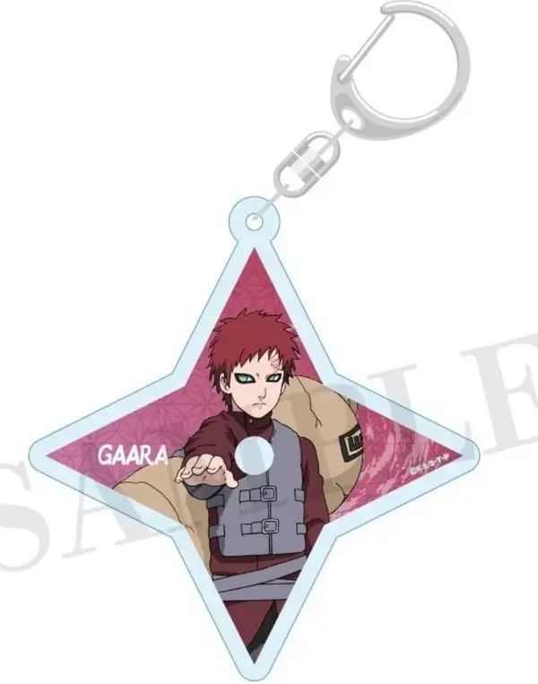 Keychain E.Gaara Shuriken-Type Acrylic Naruto Shippuden F/S-M503 from japan Rare