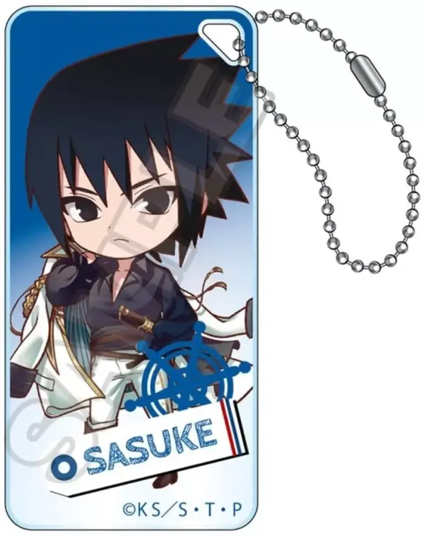 Keychain Uchiha Sasuke Petitry Marine Look Domiteria Jr. Naruto Shippuden F/S-M5
