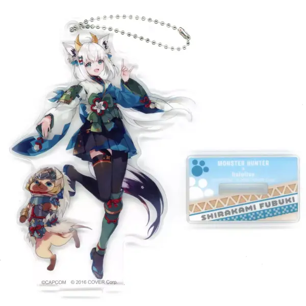 Keychain Shirokami Fubuki Jino Neko Equipment Otomo Airu Acrylic Stand Virtual Y