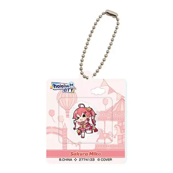 Keychain Sakura Miko Hololive City 24 Acrylic Window Charm 01 F/S-M503 from japa