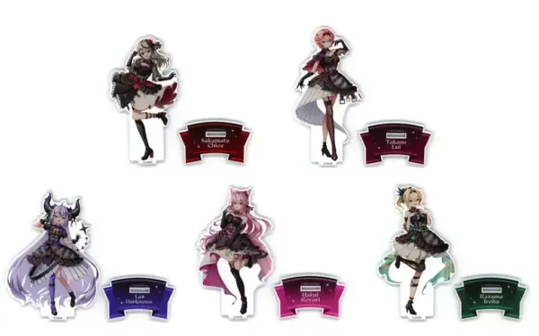 Acrylic Stand Panels Set Of 5 Types Dress Ver. Virtual Youtuber Hololive Secret