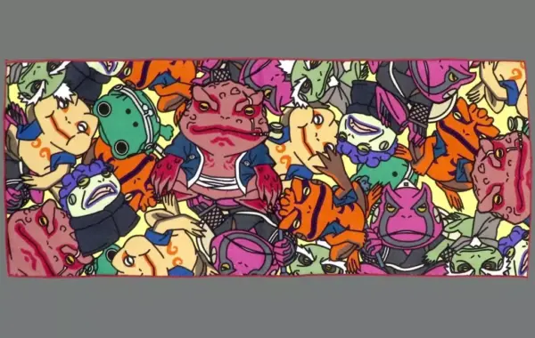 Towel Tenugui Gathering Rosset Frog Long Assorted Ichibankujionline Naruto Shipp