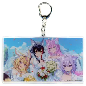 Keychain June Bride Voice Art By Pisuke Virtual Youtuber Hololive Official Goods