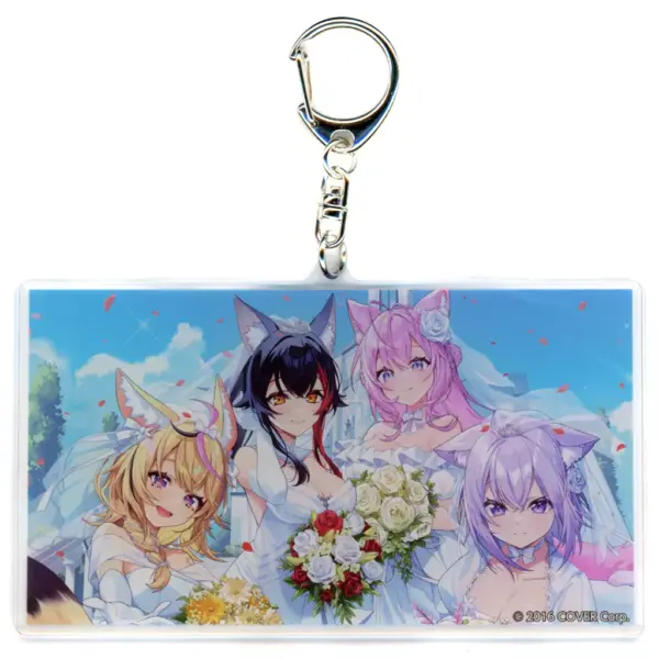 Keychain June Bride Voice Art By Pisuke Virtual Youtuber Hololive Official Goods
