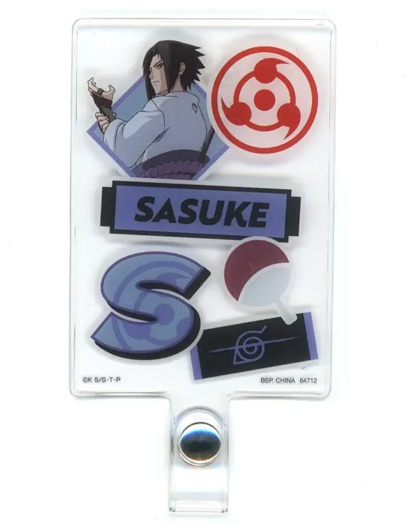 Keychain Uchiha Sasuke Strap Holder Charm Ichibankuji Naruto Shippuden Red Eyes
