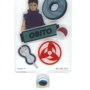 Keychain Uchiha Obito Strap Holder Charm Ichibankuji Naruto Shippuden Red Eyes T