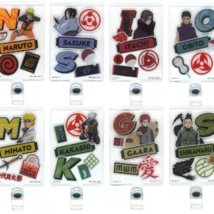 Keychains, Set Of 8 Types, Strap Holder Charm Ichibankuji Naruto Shippuden Red E