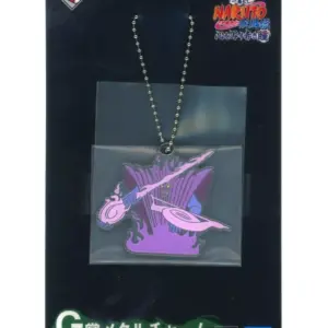 Keychain Uchiha Sasuke Susa Nou Metal Charm Ichibankuji Naruto Shippuden Red Eye