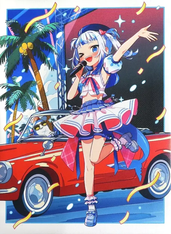 Miscellaneous Goods Gauru Grara Shark City Canvas Art Virtual Youtuber Hololive