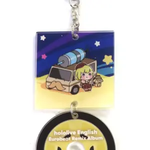 Keychain Watson Amelia Eurobeat Acrylic Virtual Youtuber Hololive English Remix