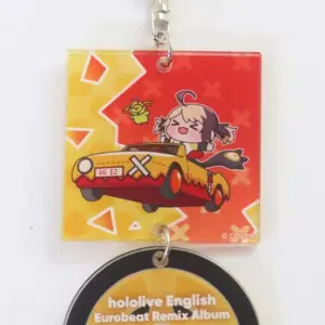 Keychain Gigi Murin Eurobeat Acrylic Virtual Youtuber Hololive English Remix F/S