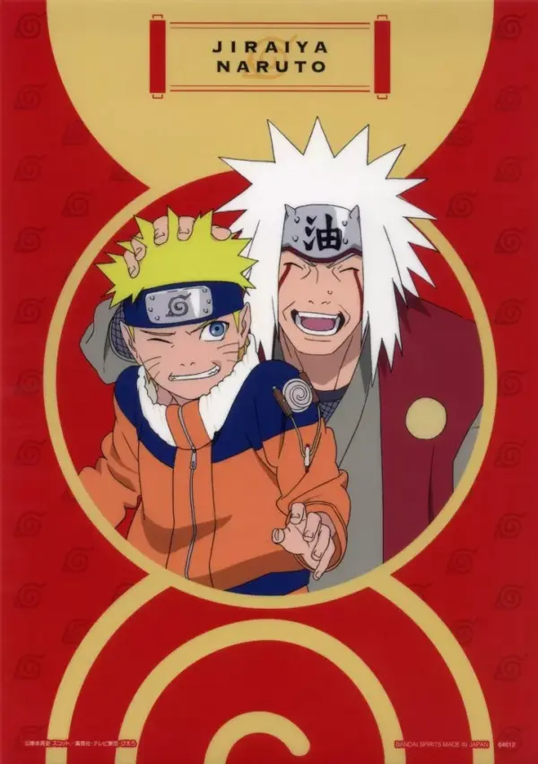 Clear Poster A3 Uzumaki Naruto Jiraiya Side-Up/Smile Ichibankujionline Shippuden