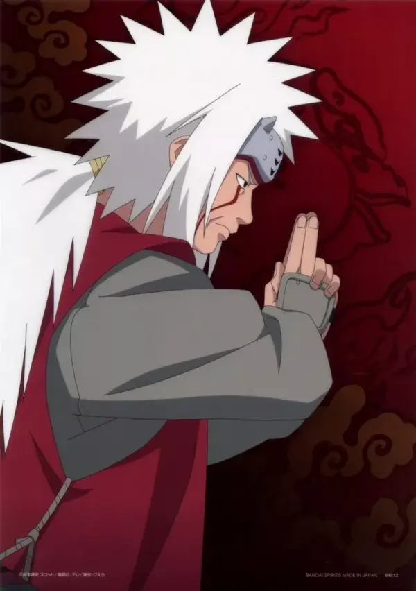 Clear Poster A3 Jiraiya Right-Facing/Tie Mark Ichibankujionline Naruto Shippuden