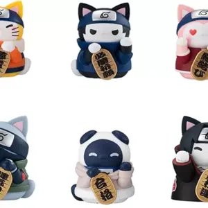 Trading Figures, All 6 Types Set Mega Cat Project Naruto -Naruto - Nyaruto Manek