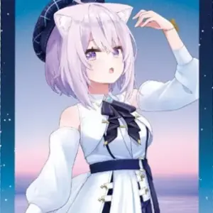 Candy Toy Sticker Nekomata Okapure Hololive Blue Journey Dawn Song F/S-S501 from