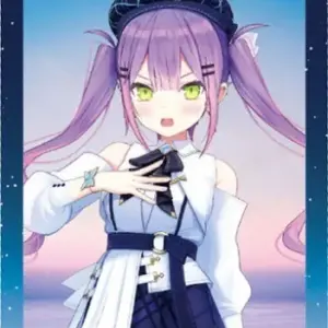 Candy Toy Sticker Towa Hololive Blue Journey Dawn Song F/S-M503 from japan Rare