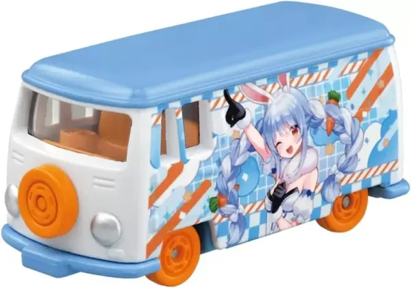 Miniature Car Usada Pekora White Light Blue Orange Hololive Dream Tomica Collect