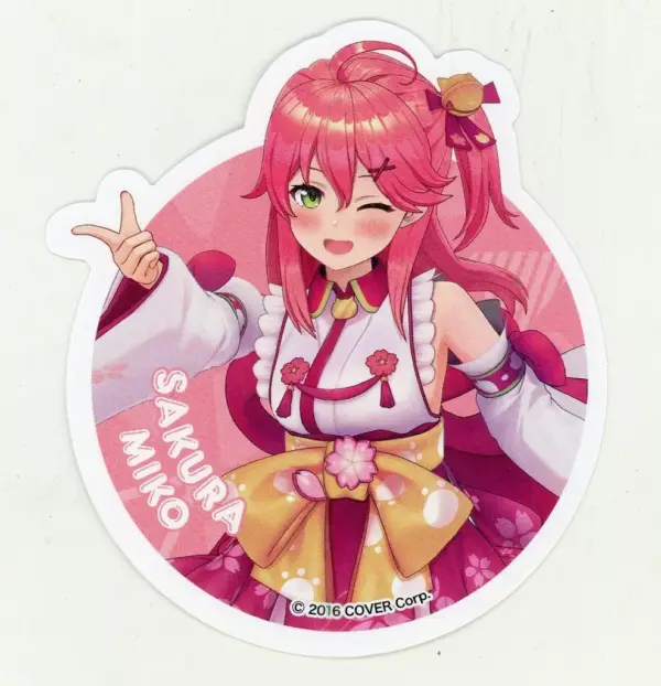 Sticker Sakura Miko Virtual Youtuber Hololive Starter Goods F/S-M503 from japan
