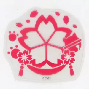 Sticker Sakura Miko Holo Emblem Clear Virtual Youtuber Live F/S-M503 from japan
