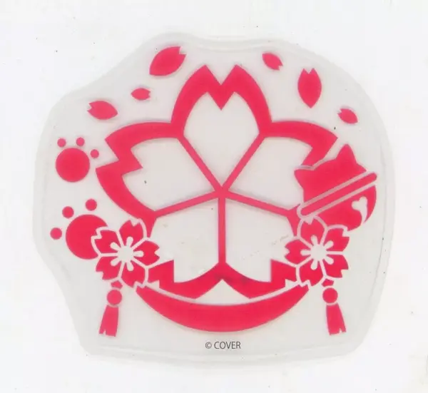 Sticker Sakura Miko Holo Emblem Clear Virtual Youtuber Live F/S-M503 from japan