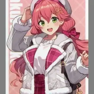 Sticker Sakura Miko Outing Ver. Original Hololive Lottery Hololife Multiple Purc