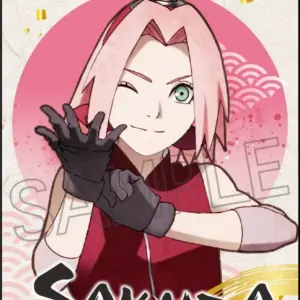 Sticker Haruno Sakura Vintage Series Naruto Shippuden F/S-M503 from japan Rare