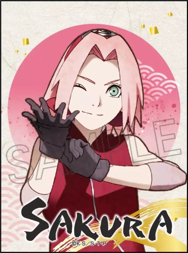 Sticker Haruno Sakura Vintage Series Naruto Shippuden F/S-M503 from japan Rare
