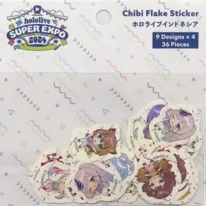 Sticker Hololive Indonesia Mini Character Flake Virtual Youtuber Super Expo 2024