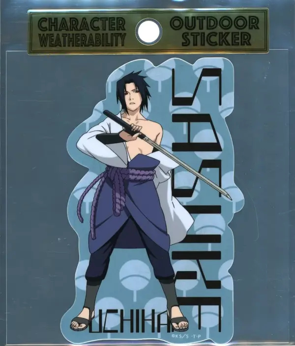 Sticker Sasuke Outdoor Naruto F/S-M503 from japan Rare  Good condition