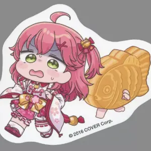 Sticker Sakura Miko Hololura Virtual Youtuber F/S-M503 from japan Rare  Good con