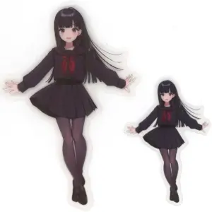 Sticker Shigure Girls Long Black Hair Aurora Film Set C Virtual Youtuber Shigure