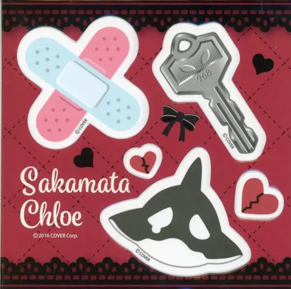 Sticker Sakasha Kuroe And Matching Plump Set Virtual Youtuber Hololive Commemora