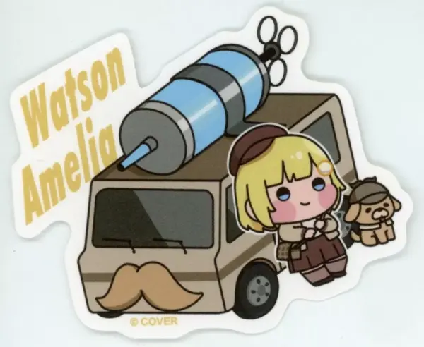 Sticker Watson Amelia Eurobeat Virtual Youtuber Hololive English Remix F/S-M503