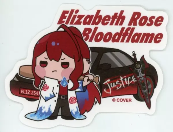 Sticker Elizabeth Rose Blood Flame Eurobeat Virtual Youtuber Hololive English F/