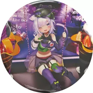 Badge Pins Nekomata Okayuka Big Can Stand Virtual Youtuber Hololive 1St Live. Po