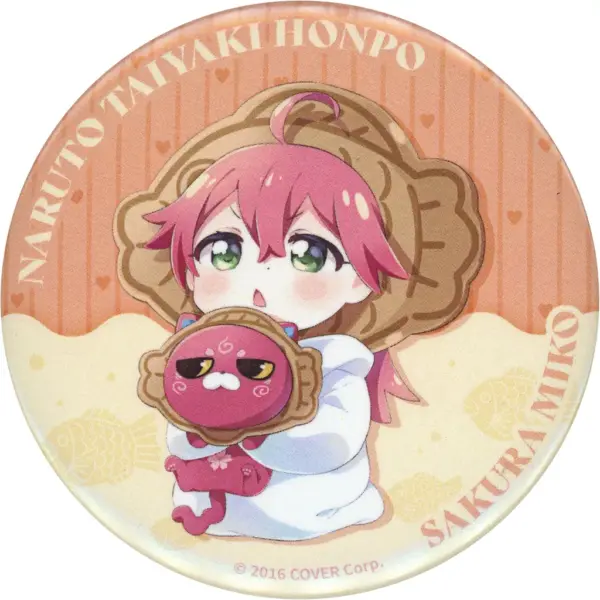 Badge Pins Sakura Miko Mini Character/Taiyaki Costume Virtual Youtuber Hololive