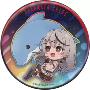 Badge Pins Sakasha Kuroe Dolphin Virtual Youtuber Hololive In Maxell Aqua Park S