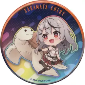 Badge Pins Sakasha Kuroe Sea Turtle Virtual Youtuber Hololive In Maxell Aqua Par
