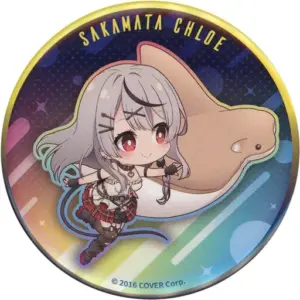 Badge Pins Sakasha Kuroe A Virtual Youtuber Hololive In Maxell Aqua Park Shinaga